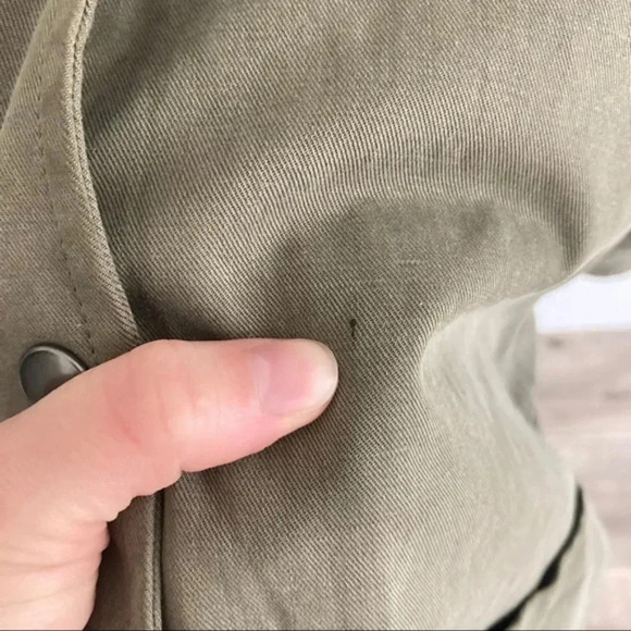 WILLOW AND CLAY Anorak Hooded Parka Jacket With Blue Fur Trim - Picture 7 of 7